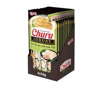 Ciao Churu Luxury Sticks by INABA Cat Treat - Tuna with Sole Fish Recipe (48 x 14g) / Soft & Creamy Luxury Cat Treat, Delicious & Healthy Snack, Purée Food Topper, Pill Assist, Natural, Grain Free