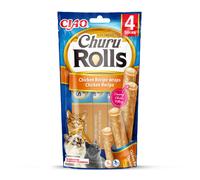 Ciao Churu Rolls by INABA Cat Treat - Chicken Flavour (4 x 10g) / Crispy Sticks with Creamy Filling Cat Treat, Delicious & Healthy Snack, Ha