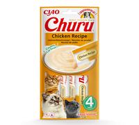Ciao Churu Sticks by INABA Cat Treat - Chicken Flavour (4 x 14g) / Soft & Creamy Cat Treat, Delicious & Healthy Snack, Likable Stick, Hand F