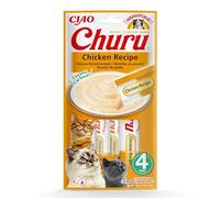 Ciao Churu Sticks by INABA Cat Treat - Chicken Flavour (4 x 14g) / Soft & Creamy Cat Treat, Delicious & Healthy Snack, Likable Stick, Hand Feeding, Natural, Grain Free, High in Moisture