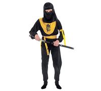 Ciao -Dragon Ninja Skorpion Child Costume (Size 5-7 Years), Black, Yellow, 61046.M