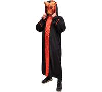 Ciao 62204 Devil Sect Horror Pig Disguise, Adult, Solid, Black, Red, One Size