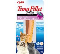 Ciao Extra Tender Grilled Tuna Fillet in Tuna Flavoured Broth by Inaba - 1 Pack 15g / Cat Treat, Delicious & Healthy Snack, Food Topper, Pill Assist, Training Treat, Natural, Grain Free