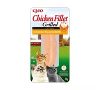 INABA Chicken Fillet for Cats (In Chicken Flavored Broth), White, 25 g (Pack of 1)