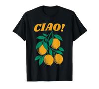 Ciao Italian Lemon Travel Design Value Graphic T-Shirt, Men, Black, L