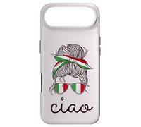CIAO! ITALIAN Woman Messy Bun Sunglasses Fun Italy Flag Meme Case for iPhone Air