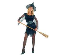 Ciao 62139 Sexy Witch Costume, One Adult, Black, Standard Size
