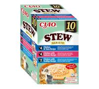 Ciao Stew by INABA Wet Cat Food - Chicken & Seafood Variety Pack (400g total) / Delicious & Healthy Snack, Food Topper, Side Dish, Complement, Natural, Grain Free, Wet Cat Food