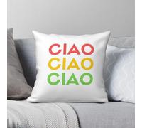 Ciao Typical Italian Hello Pillowcase Polyester Linen Velvet Creative Zip Decor Throw Pillow Case Sofa Cushion Cover