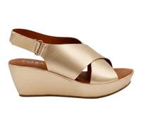 CIARA LONDON Ladies Open Toe Slip On Mid Heel Wedge Hook And Loop Casual Summer Sandals