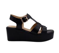 CIARA LONDON Women's Platform Wedge Sandals Slingback T-Strap Buckle Comfort Summer Shoes