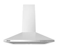 CIARRA 60cm Chimney Cooker Hood, 370m³/h,Ducting & Recirculation,CAS6201A | Stainless Steel Vent Hood | 3-Speed Push Button | LED | 62dB Low Noise