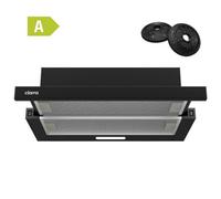 Ciarra 60Cm Telescopic Cooker Hood - Black