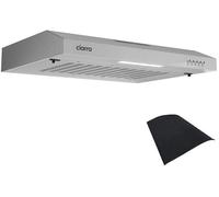 CIARRA 60cm Visor Cooker Hood Undercabinet Hoods Stainless Steel Wall Mounted