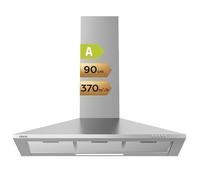 CIARRA 90cm Chimney Cooker Hood, 370m³/h,Ducting & Recirculation,CAS9201A