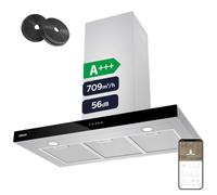 CIARRA 90cm Chimney Cooker Hood,709m³/h, WIFI APP Touch Control CBCS9102