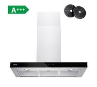 Ciarra 90Cm Wall Mount Cooker Hood With Smart Control - Silver