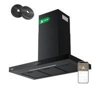 CIARRA Black Cooker Hood 90cm, 709m³/h, WIFI APP Touch Control CBCB9102