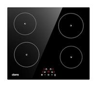 Ciarra CABBIH4-F Built-in Induction Hob 60 cm 4 Zone Induction Cooktop with Timer Touch Control 4 Plates 9 Power Levels Induction Cooker 6000W