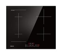 CIARRA CBBIH4BF 7200W Built-in Induction Hob 4 Zones with Boost Function and 1 Flex Zone Touch Control Ceramic Glass 9 Power Levels Function Child Safety Lock Black