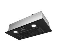 CIARRA CBCB5913A Integrated Cooker Hood 52cm Black Built in Extractor Hood LED Light 3 Speeds Undercabinet Extractor Fan