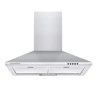CIARRA CBCS6201 Cooker Hoods 60cm Stainless Steel Chimney Range Hood 600mm Recirculating Duct Kitchen Ventilation Extractor Fan,Grease Aluminum Filter