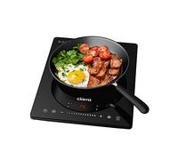 CIARRA CBTIH1 Portable Induction Hob 2000W Single Cooking Zone with Touch Control Ceramic Glass Panel 8 Power Levels 3 Hours Timer Child Lock
