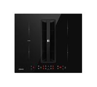 CIARRA ONE AWEH594BBF Induction Hob with Cooker Hood, 60cm Wide Induction Hob with 4 Plates Childproof Combination Timer Stop & Go Function Booster