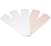 CIATA 52-Inch White/Bleached Oak Ceiling Fan Replacement Fan Blades-5 Pack