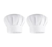 CIATBYYJ 2 Pack Chef Hats for Kids - Adjustable Kids Chef Hat, Comfortable & White Chefs Cap for Cooking and Baking, Toddler Chefs Hat for Kitchen Party School Home