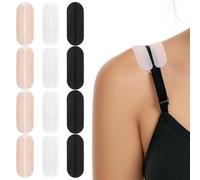 CIATBYYJ 6 Pairs Bra Strap Holders Silicone Soft No Dents Bra Straps for Slipping Reusable Bras Strap Pads for Shoulders Non Slip Bras Straps Holders for Women Relief Shoulder Discomfort (3 Colors)