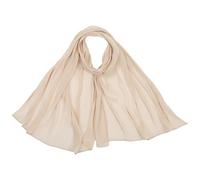 CIATBYYJ Chiffon Shawls and Wraps for Evening Dresses Soft Scarf Elegant Wedding Shawl Wraps Bridal Scarve for Women (Beige)