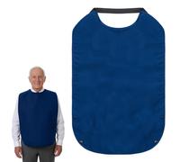 CIATBYYJ Double Layer Stretchable Adult Bibs, Reusable Waterproof Washable Clothing Protector, Feeding Bib for Men Women Elderly Senior