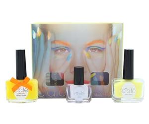 Ciate Corrupted Neon Manicure Megaphone Big Yellow Taxi Glitter Nail Polish Varnish Set