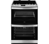 AEG 6000 SteamBake CIB6734ACM 60cm Electric Cooker with - Stainless Steel - A Rated, Stainless Steel