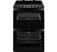 AEG 6000 SteamBake CIB6743MCB 60cm Electric Cooker with - Black - A Rated, Black