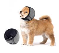 CIBKJ Dog Calming Hoodie,Ear Wrap Hematoma for Dogs,Dog Ear Muffs Noise Protection, Adjustable Head Cover for Anxiety Relief (Grey, Small(Head Circle:10"-15",Weight:17-39 lb))