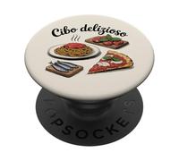Cibo Delizioso Italian Food Pasta Pizza Design PopSockets Adhesive PopGrip