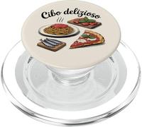 Cibo Delizioso Italian Food Pasta Pizza Design PopSockets PopGrip for MagSafe