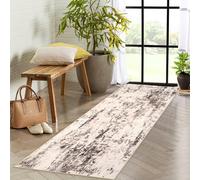 CIBTYHOH Abstract Blue/Brown Large Area Rugs for Living Room 80 * 150cm Non Slip Carpets Washable Short Pile Rugs for Bedroom Floor Mats Indoor(Brown)