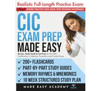 CIC Exam Prep Made Easy: Review, Study Guide and Test Prep for the CBIC Certification in Infection Prevention and Control Exam: Flashcards, Online ... Full Practice Test (Made Easy Academy Series)