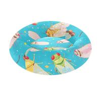 Cicada Blue Summer Pet Dog Beds Removable & Washable Cat Cave Bed for Extra Small Size Pets Supplies S