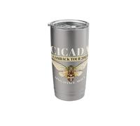Cicada Brood Swarm Cicada Comeback Tour 2024 Entomologist Stainless Steel Insulated Tumbler