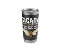 Cicada Comeback Tour 2024 Cicada Brood Swarm Entomologist Stainless Steel Insulated Tumbler
