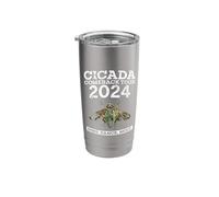 Cicada Comeback Tour 2024 Cicada Brood Swarm Entomologist Stainless Steel Insulated Tumbler