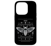 Cicada Cypher Morse Binary Code Puzzle Minimal Geek Chic Case for iPhone 14 Pro
