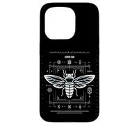 Cicada Cypher Morse Binary Code Puzzle Minimal Geek Chic Case for iPhone 15 Pro