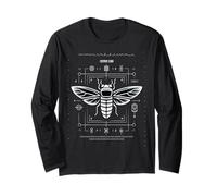 Cicada Cypher Morse Binary Code Puzzle Minimal Geek Chic Long Sleeve T-Shirt
