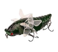 Cicada Fishing Lure - 7.5cm ABS Hard Bait, Rotating Propeller Lure, Realistic Artificial Cicada | Freshwater Bass Accessory For Lake Pond River Fishings, Black Cicadas Fishing Catcher - Fresh