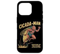 Cicada-Man Survivor Of The Cicada Apocalypse Cartoon Insect Case for iPhone 16 Pro
